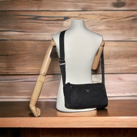 Prada Black Nylon Shoulder Bag Crossbody Bag - Picture 11 of 16